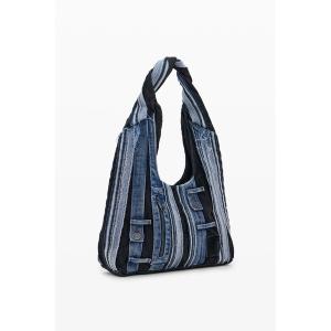 トートバッグ パッチワークデニム ホーボーバッグ レディース