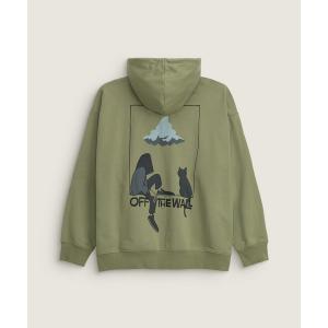 vans パーカー YUSUKE HANAI フーディー / HANAI GFX HOODIE LODEN GREEN VN000TRJZBF1
