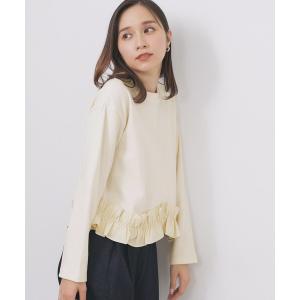 tシャツ フリルドッキングトップス「洗濯機OK」 レディース