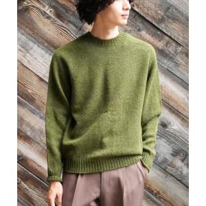 セーター ニット 「Rinascente/リナシェンテ」CRUDEN　ニット　セーター　長袖　シェットランドウール使用　　モックネック メンズ レディ
