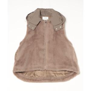 ベスト ジレ 「 MARIED'OR/マリードール」上質ミンク調2wayファーベスト レディース