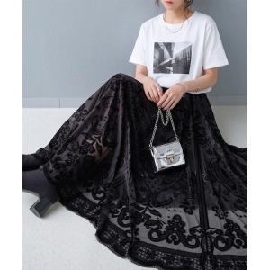 LUCPY スカート スパンコールチュールロングスカート : ZOZOTOWN Yahoo