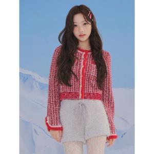 ジャケット ノーカラージャケット 「LILY BROWN×MARY QUANT」ツイードニットジャケット レディース