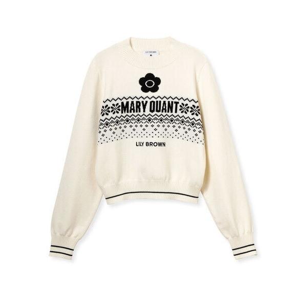 ニット セーター 「LILY BROWN×MARY QUANT」ジャガードロゴニットトップス レディ...