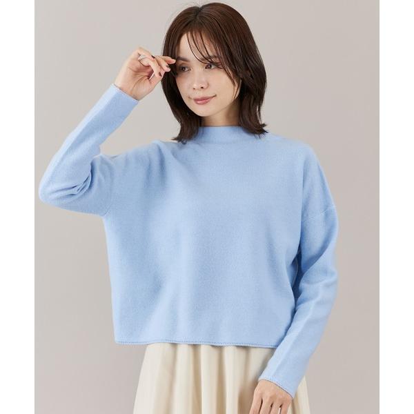 ニット セーター モックネックプルオーバーニット レディース