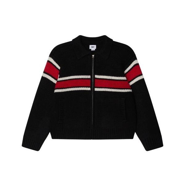 セーター ニット OBEY BERNARD ZIP UP SWEATER（オベイ バーナード ジップ...