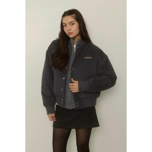 ブルゾン アウター Logo Wool Blouson /ロゴ刺しゅうウールブルゾン レディース