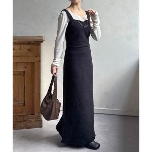 ワンピース ラメニットビスチェ×スカートSETUP