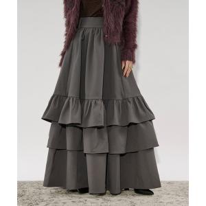 スカート ruffle frill skirt ボリュームラッフルスカート/SETUP対応