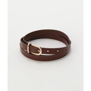 ベルト LULU leather belt slim レディース