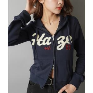 パーカー 今っぽ“タイト×ショート丈”美シルエットパーカー レディース