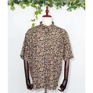 シャツ オーバーサイズ 猫柄 半袖シャツ 「三毛 猫」 メンズ