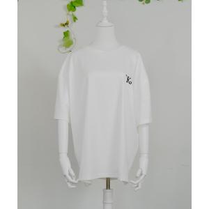 tシャツ オーバーサイズ刺繍半袖Tシャツ メンズ