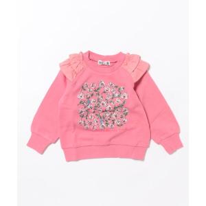 トレーナー  花の裏毛トレーナー キッズ 子供服 女の子