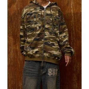 パーカー 「UNISEX」HOODHOOD／アップリケジップパーカー レディース メンズ