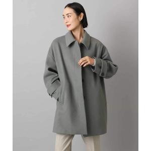 ステンカラーコート コート Super100ウールステンカラーコート レディース