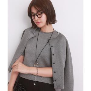 「saloon」 長袖カットソー FREE シルバー レディース