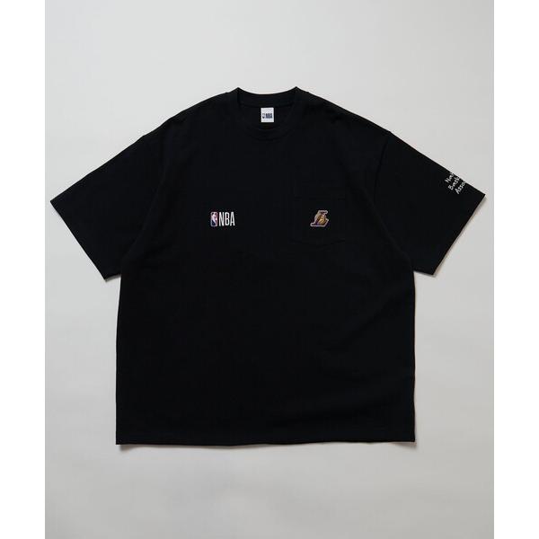 「NBA」 半袖Tシャツ MEDIUM ブラック メンズ