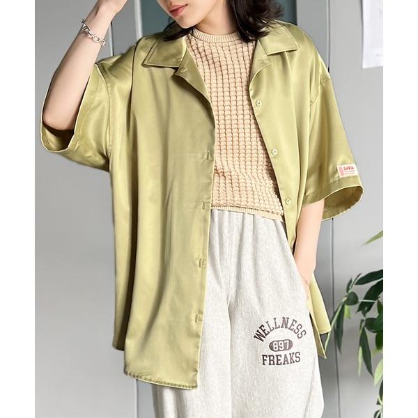 「Java」 半袖シャツ LARGE イエロー レディース