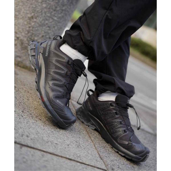 「SALOMON」 ローカットスニーカー 24.5cm ブラック×ブラック レディース