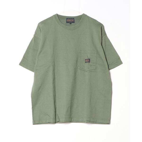 「PENDLETON」 半袖Tシャツ S グリーン メンズ