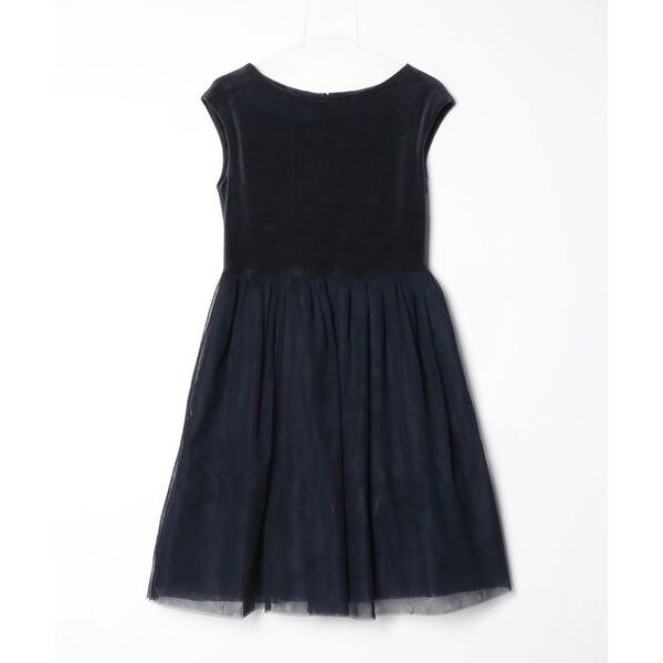 「TIARA」 半袖ワンピース 4 ネイビー レディース
