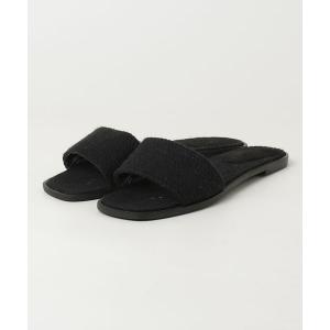 「MANGO」 フラットサンダル 39 ブラック レディース