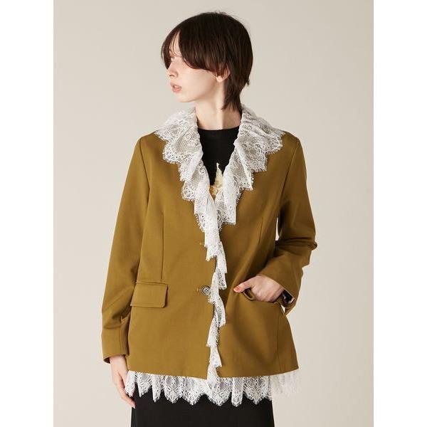 コート アウター 2wayヴィンテージライクレースジャケット レディース