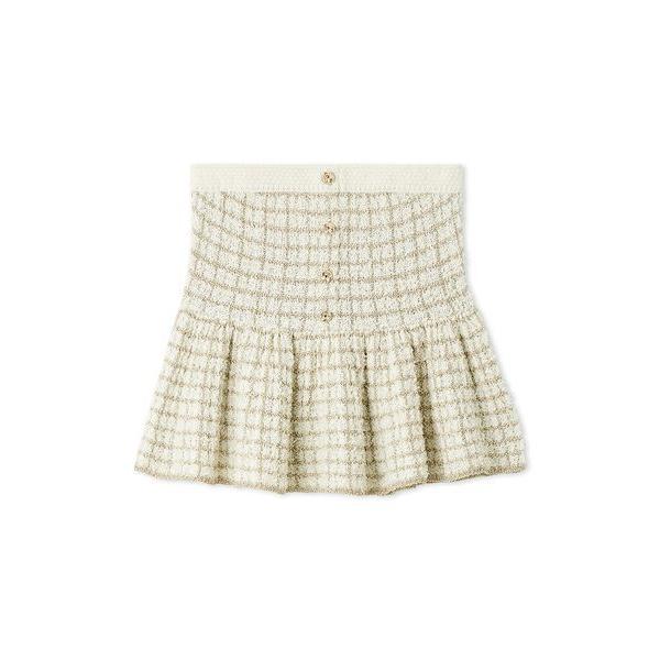 ツイードニットペプラムビスチェ レディース