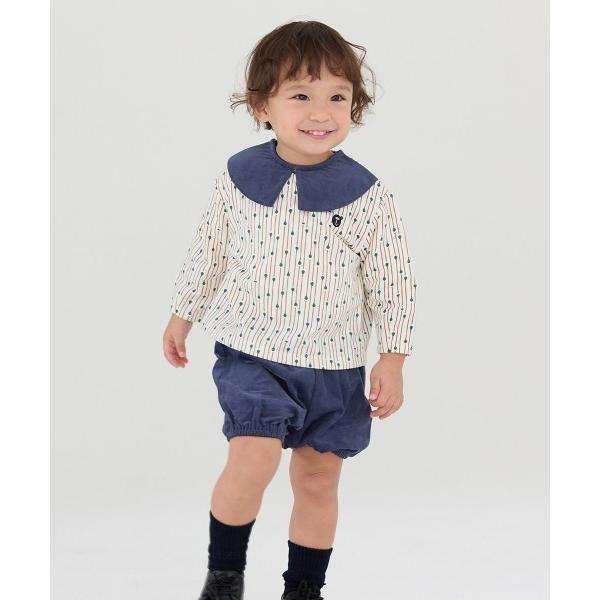 セットアップ 「日本限定復刻セットアップ」ビッグカラーストライプ長袖トップス＆ショートパンツ キッズ...