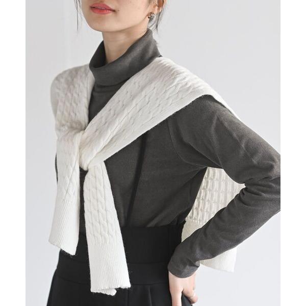 ストール マフラー ケーブルニットストール レディース