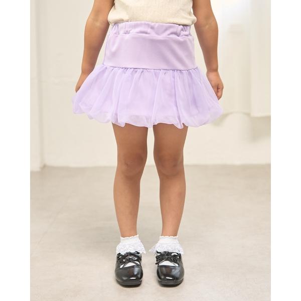 スカート オーガンジーバルーンスカート(インパン付き) キッズ 子供服 女の子