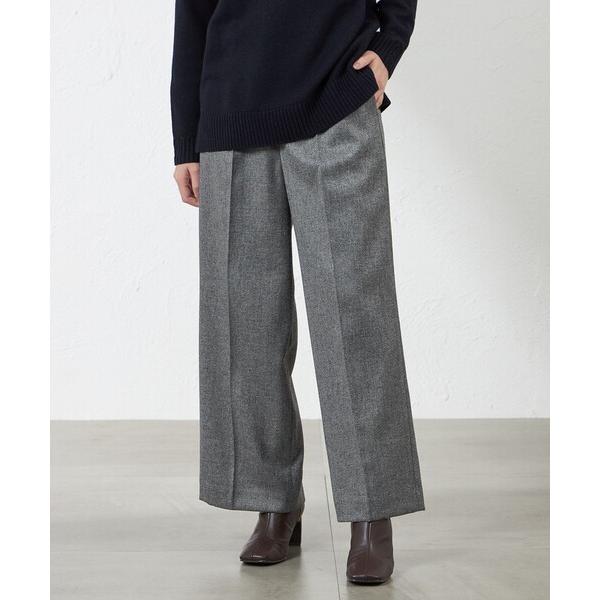 パンツ クラルテヘリンボンパンツ レディース