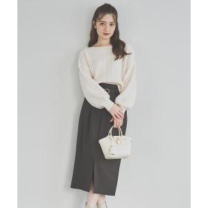 スカート 日本製センタースリットタイトスカート