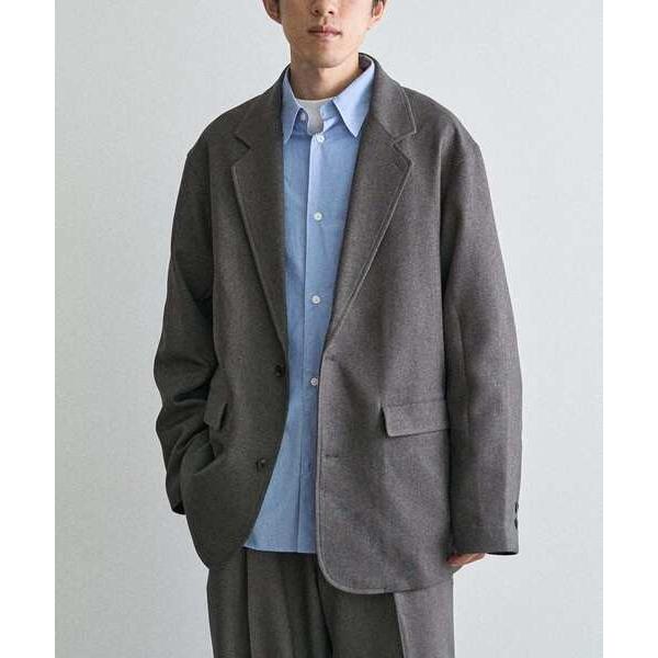 ジャケット テーラードジャケット ウールライクポリツイルジャケット メンズ