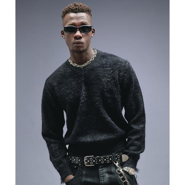 セーター ニット Damaged Shaggy V-neck Knit / ダメージシャギーVネック...