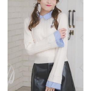 ニット セーター SHレイヤード風NTPO レディース