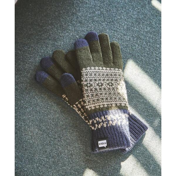 手袋 「EVOLG」FLEUR グローブ -タッチスクリーン対応- メンズ レディース