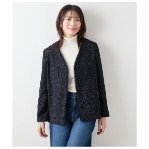 NEWYORKER（ニューヨーカー） ネップミックス天竺 ダブルジップニット