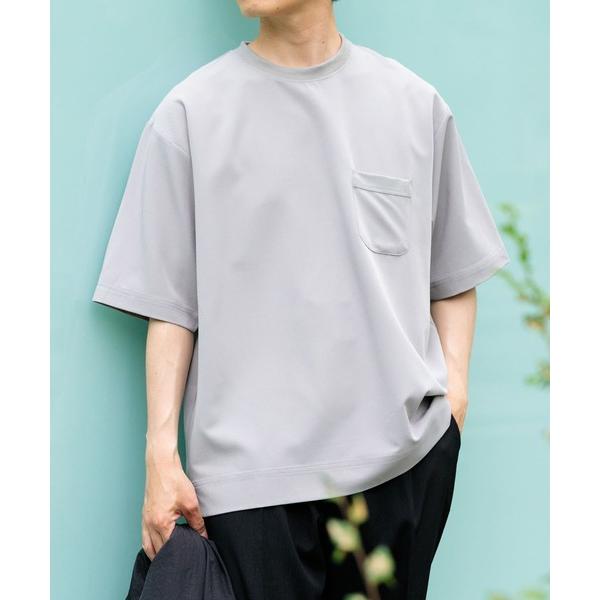 「ITEMS URBANRESEARCH」 半袖Tシャツ LARGE ライトグレー メンズ