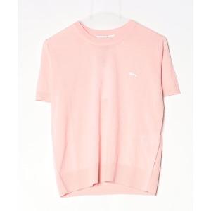 「Maison Kitsune」 半袖ニット S ライトピンク レディース
