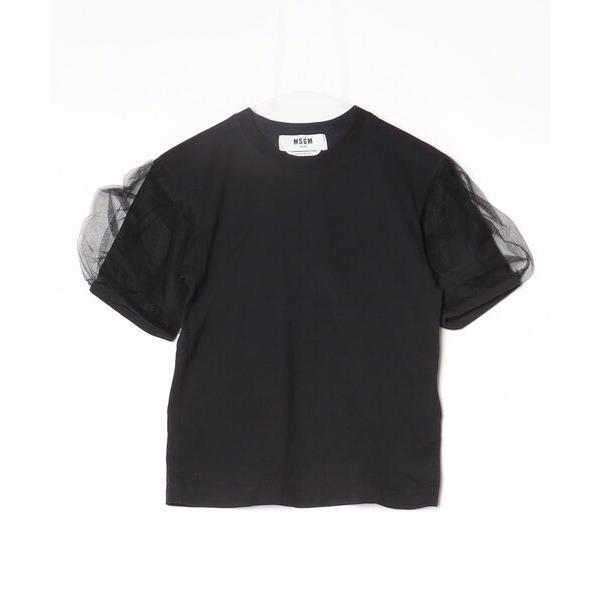 「MSGM」 半袖カットソー S ブラック レディース