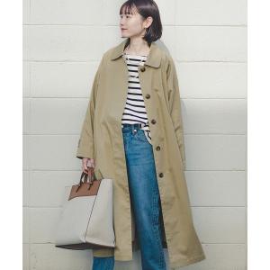 「haco!」 ステンカラーコート LARGE ベージュ レディース