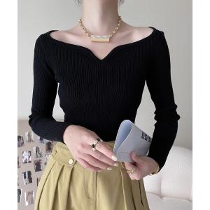 「N.s」 長袖ニット FREE ブラック レディース