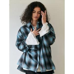 ブラウス シャツ フランネルチェックシャツ レディース