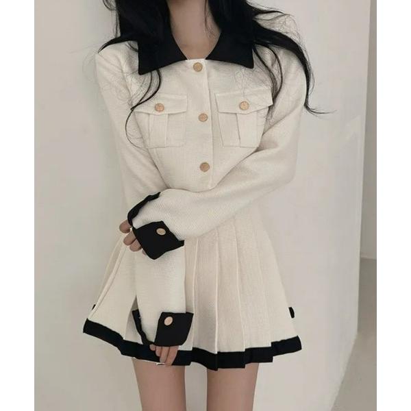 セットアップ ツイードジャケット＆スカートセットアップ レディース