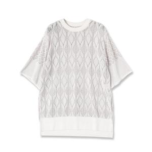 「mintdesigns」 半袖ニット 2 ホワイト レディース