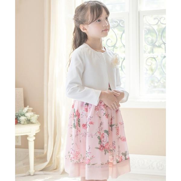 「Catherine Cottage」 「KIDS」ノーカラージャケット 110 ピンク キッズ