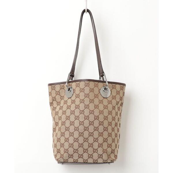 「GUCCI」 トートバッグ - ベージュ レディース
