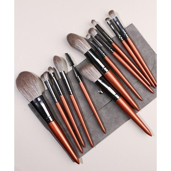 メイクブラシ メイクブラシ12本セット 封筒型ポーチ付き